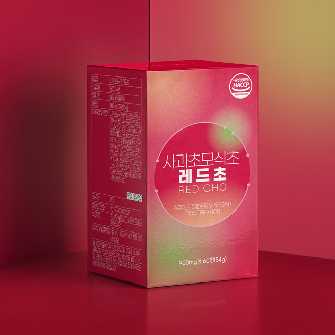 워너비바디 레드초 사과초모식초 애플사이다비니거, 60정, 5개