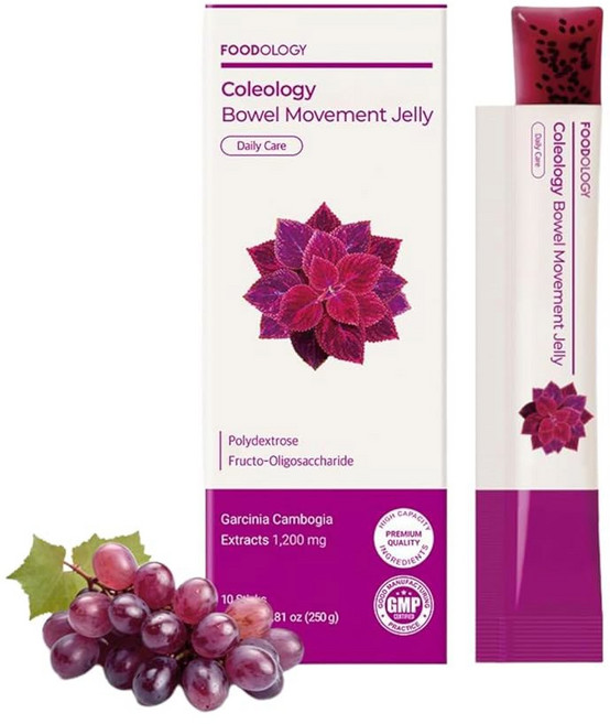 푸드올로지 콜로지 컷팅 스틱 젤리 석류 u2013 식욕 억제제 씨즈 가르시니아 캄 아 HCA 콜라겐이 함유된 식이 보충제, 250g, 1개