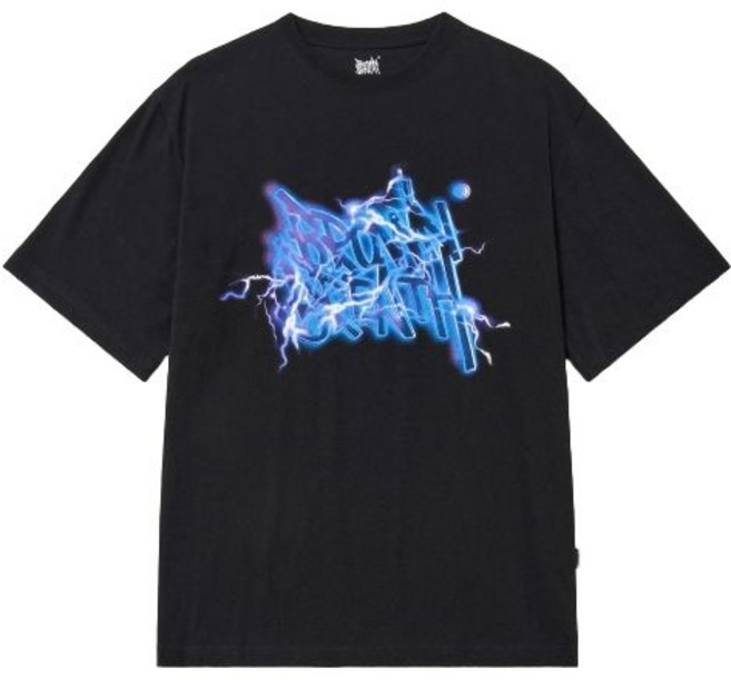 국내매장상품 BROWNBREATH 브라운브레스 반팔티 ELECTRIC TAG TEE - BLACK 395737