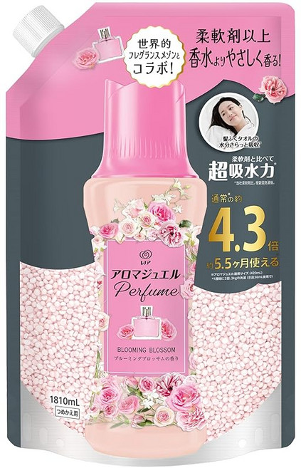 Perfume 1810mL 레노아 아로마 쥬얼 향기 비즈 블루밍 블로섬의 향기 리필, 1개, 1.81L