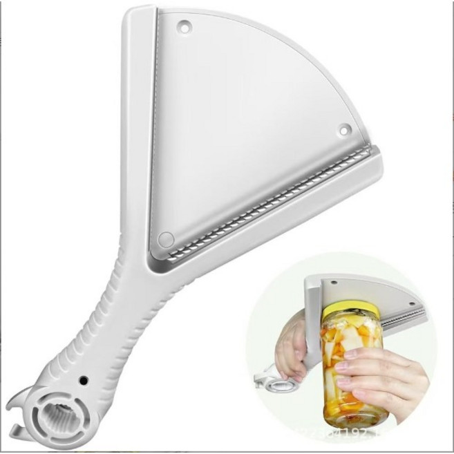 Dnc 손잡이형 스마트 멀티 오프너 4in1 다용도 만능 병따개, 1개, 화이트