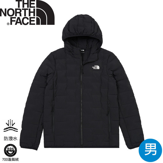 The North Face 男 700FP 連帽羽絨外套 黑色