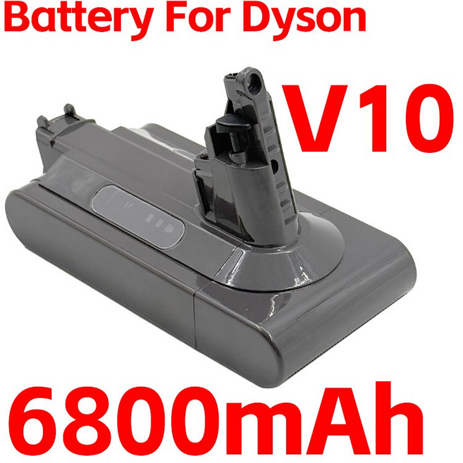 [호환] 배터리 다이슨 V10 애니멀 앱솔루트 플러피 교체 25.2V 12800mAh, V10 6800