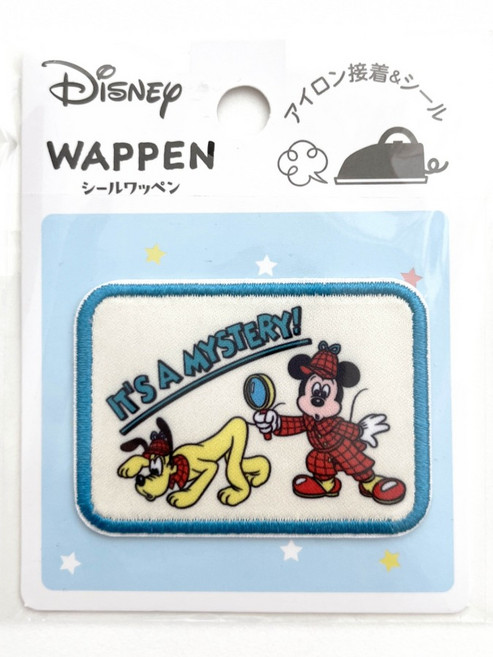 디즈니 미키 앤 구피 스퀘어 프린트 스티커 와펜