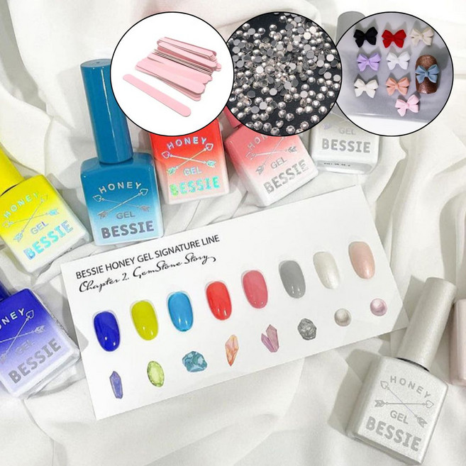 베씨젤 허니젤2 보석이야기 컬러 시럽젤+파츠30알, 1개, 11g, GL27-진주