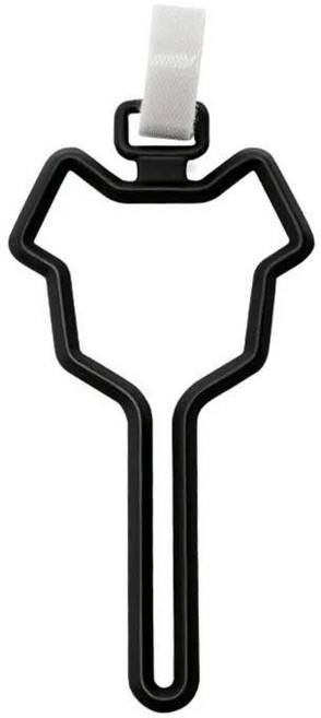 강아지 배변 봉투 홀더 애완동물 처리기 클립 핸즈프리 목줄 디스펜서 야외 산책용 휴대용, Black, 1개, 1개입