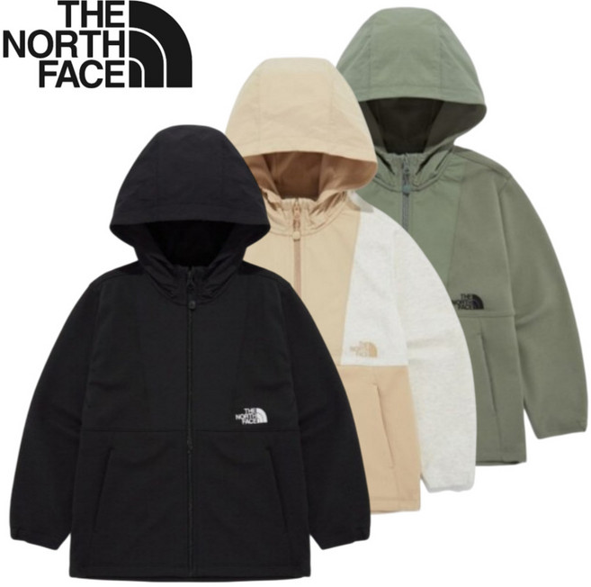 [매장발송] 노스페이스 키즈 바람막이 후리스 자켓 집업 후드 간절기 경량 남아 여아 주니어 운동