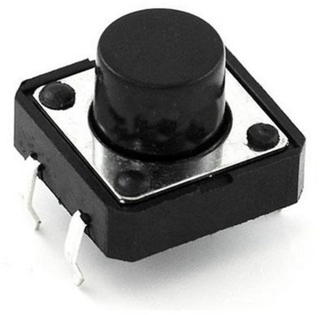 아두이노 12x12 (H:7mm) 택트 스위치 TACT SWITCH DIP, 1개