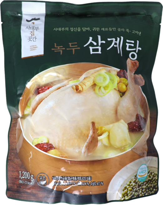 사대부집곳간 녹두삼계탕 1.2kg 5개