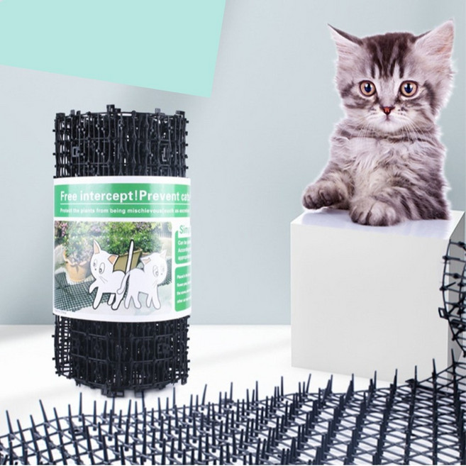 비둘기 애견 고양이 접근방지패드 침입방지 가시매트 400cm 4M, 1개, 블랙-400cm