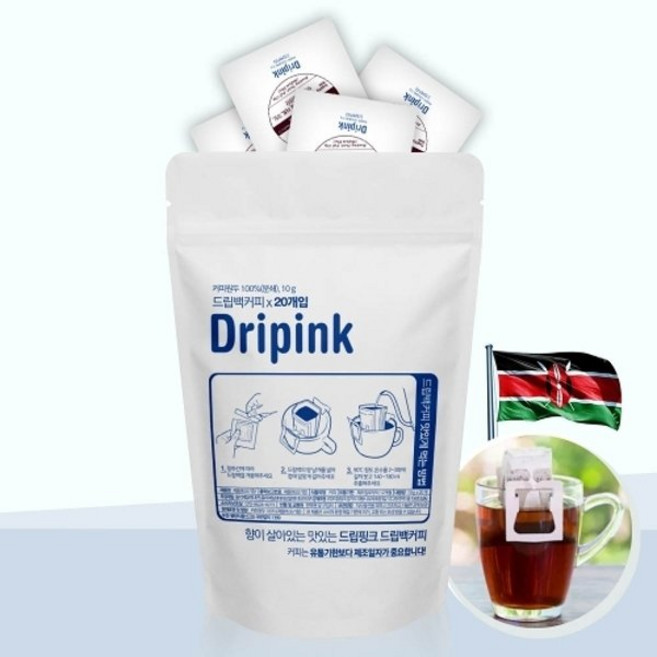 드립핑크 케냐 드립백커피, 10g, 20개입, 1개, 10g