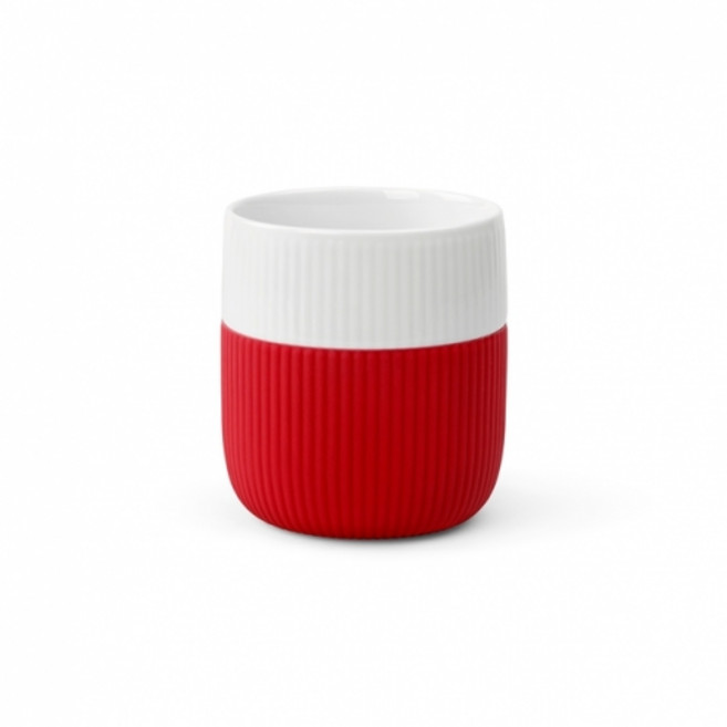 로얄코펜하겐 콘트라스트 실리콘 머그 크림슨 330ml, 1개