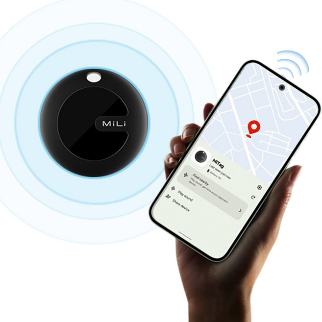 ZOZOFO 위치추적 휴대용 무선 위치 추적기 gps 위치추적기, 1개, HD-P16-블랙