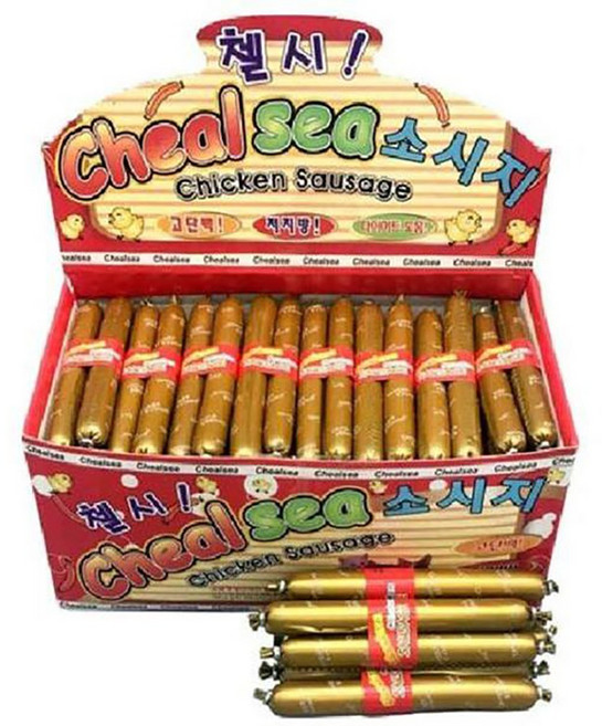 도기프렌드 첼시 닭가슴살 소세지 2p X 60개, 치킨, 120개, 15g