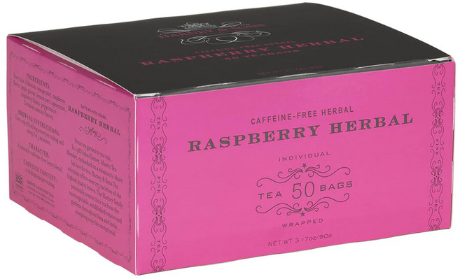 하니앤썬스 핫시나몬 스파이스 티 50티백 Harney & Sons Raspberry Herbal | 50 Tea Bags of Herbal Tea Caffeine-Free, 1개, 1개