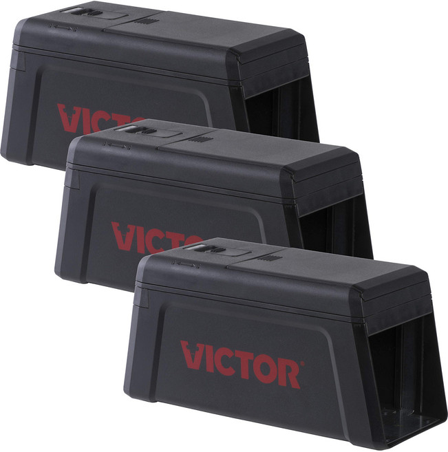 Victor M241SR-3 실내 전자 인도적 쥐 및 쥐 트 Victor M241SR-3 Indoor Electronic Humane Rat and Mouse Trap - No T, 덫, 1개