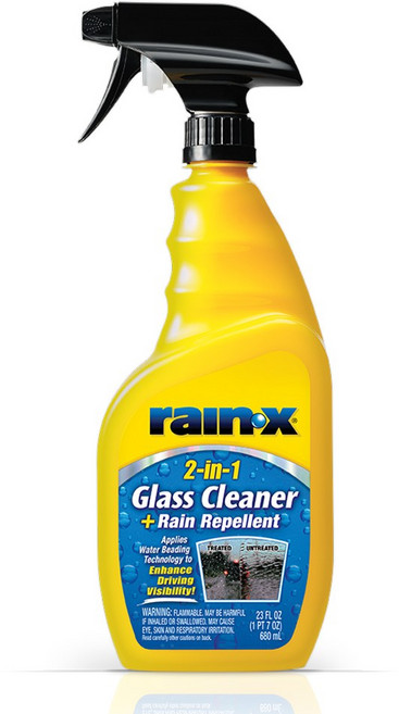 레인엑스 RAIN-X 2in1 글라스 클리너 레인 레펠런트 680ml 유리세정 발수, 1개