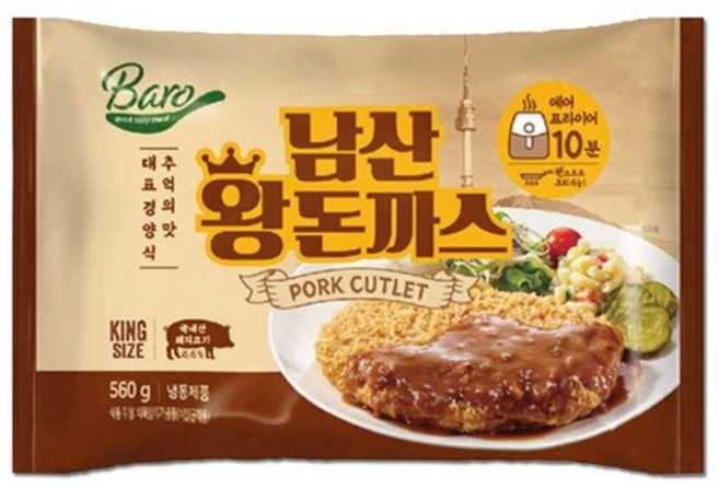 아워홈 추억의 남산 왕돈까스 560g, 1개