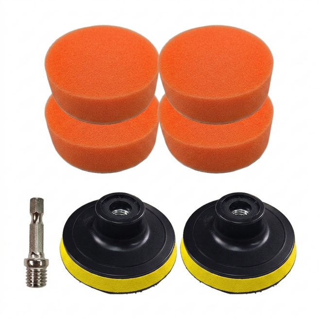 전동드릴 광택패드 유막제거 패드 2p, 1세트