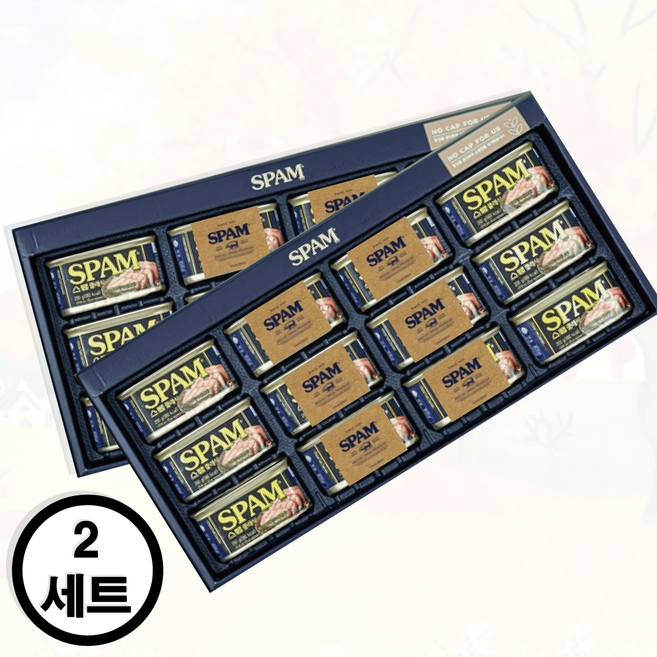 플라이샵)CJ스팸 선물세트 6호(200g) 명절 12캔 구정 설날 직원 교회 복지관 답례품, 2박스