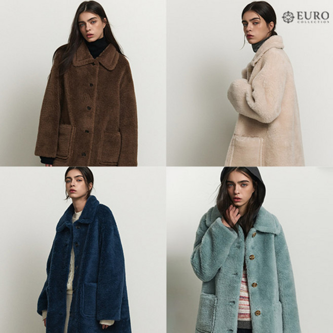 유로컬렉션 아일랜드 양모100% 테디코트