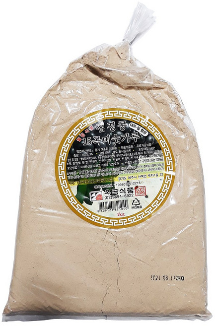 오곡식품 오곡 검정콩 15곡 미숫가루 1Kg 이강산닷컴, 2개