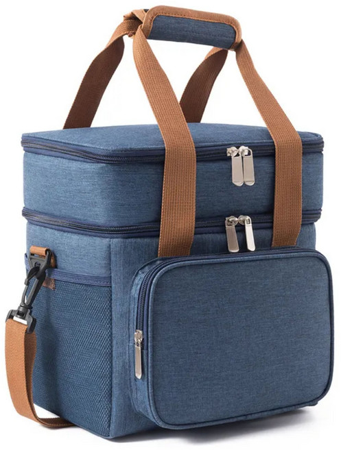 디오퍼플 보온보냉 방수 쿨러백 피크닉 가방, 블루