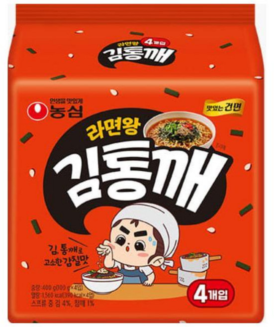 농심 라면왕 김통깨16봉지, 8개