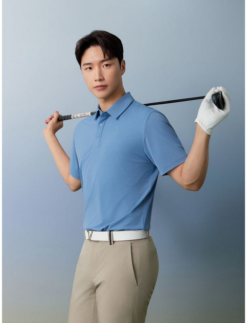 볼빅 어패럴 남성 골프 멜란지 냉감 반팔 티셔츠 ON VOTSP475 DL