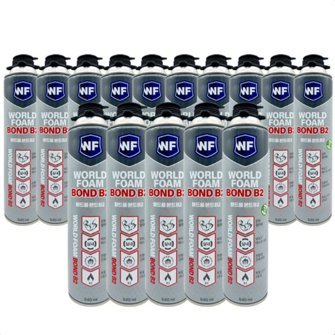 월드폼 월드폼본드 840ml우레탄 난연b2급 접착우수 1박스 15개