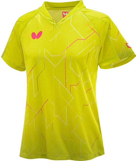 버터플라이 여성 탁구복 반팔 티셔츠 배트레이 흡수 속건 경량 JTTA공인 46039 일본제