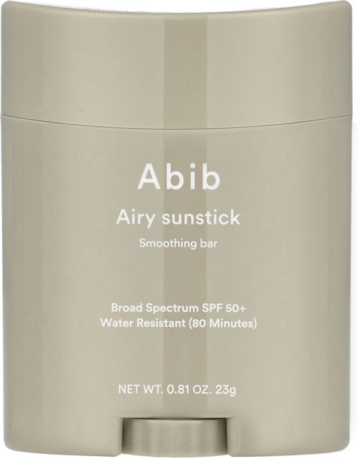 Abib 에어리 선스틱 스무딩 바 SPF 50+ 23g(0.81oz) Abib (아비브), Abib, 에어리 선스틱 스무딩 바, SPF 50+,, 23g, 1개
