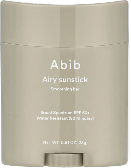 Abib 에어리 선스틱 스무딩 바 SPF 50+ 23g(0.81oz) Abib (아비브), Abib, 에어리 선스틱 스무딩 바, SPF 50+,, 23g, 1개 - 쿠팡