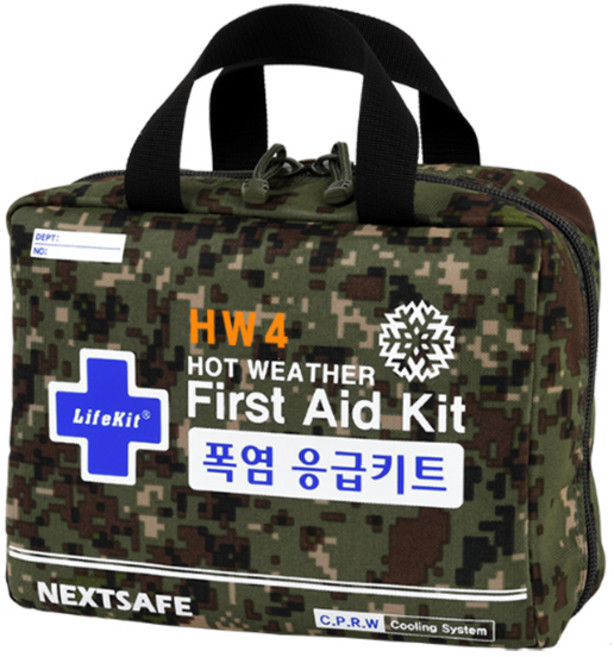 [넥스트세이프] 하절기 여름철 폭염 응급키트 가방형 밀리터리
