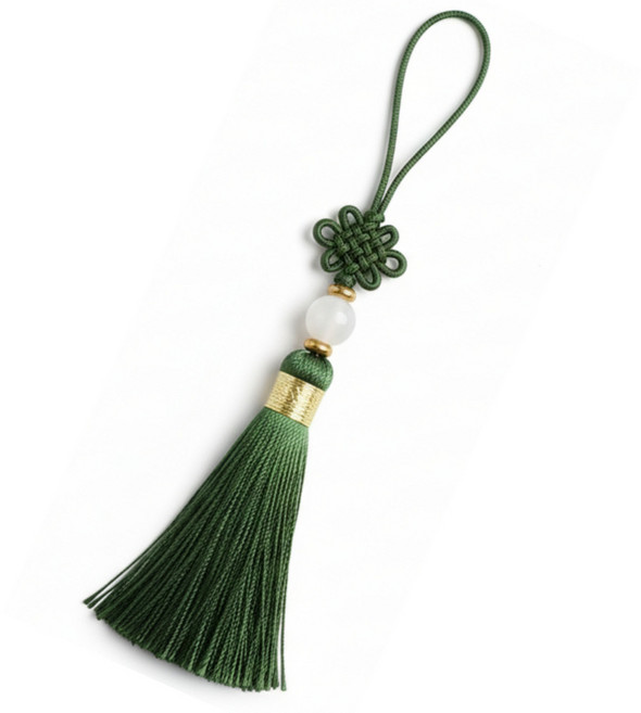 누와상회 전통 매듭 미니 노리개 20개 세트, 20개입, 짙은초록