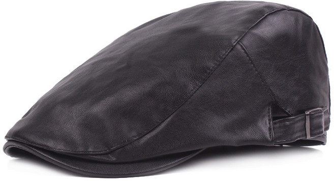 가죽헌팅캡 남녀공용모자 가죽베레모 패션모자 코디모자