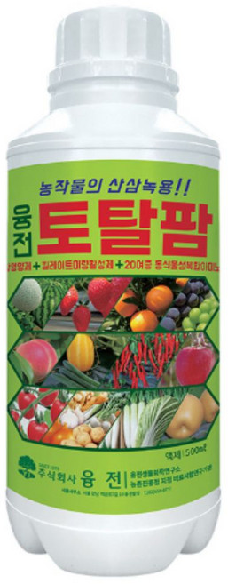 토탈팜 식물 종합 영양제 고추 토마토 오이 호박 비료, 1개, 500ml