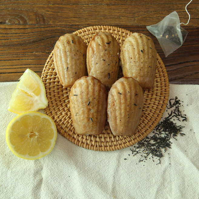 [포포브레드] 마들렌 4종 / 쌀 디저트 글루텐프리 노밀가루 비건 베이커리, 레몬얼그레이 마들렌, 4개, 35g