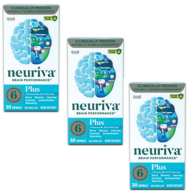 Neuriva 뉴리바 오리지널 브레인 식물성 PS BDNF 코페아커피 30캡슐 x 3팩, 3개 - 쿠팡