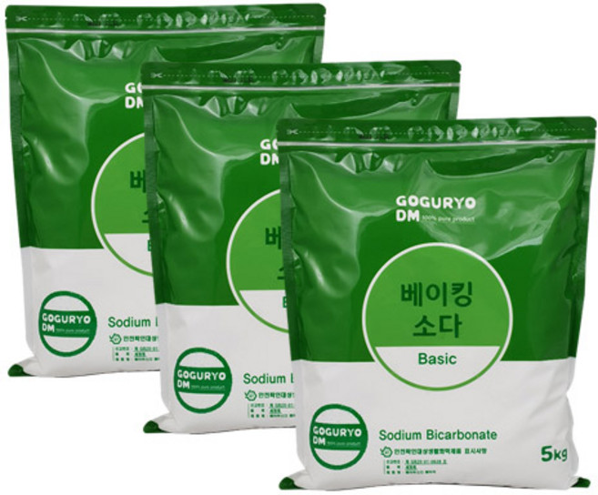 고구려디엠 베이킹소다 베이직, 5kg, 3개