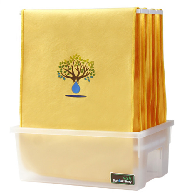 [수리나무 스토리]수리나무 천 가습기 천연 가습기 자연기화 무소음 4L 대용량 신생아 아기 가습기, 4L 옐로우