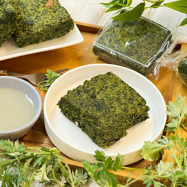 쑥향가득 쑥설기 수제 견과 쑥백설기 개별포장, 12개, 150g