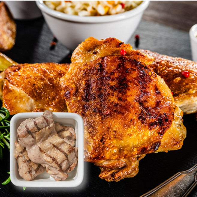 닭다리살스테이크 그릴드 순살닭다리 치킨스테이크, 1개, 1kg