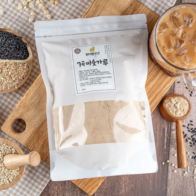 [문경현대방앗간] 국산 고소한 식사대용 7곡 미숫가루 800g, 1개