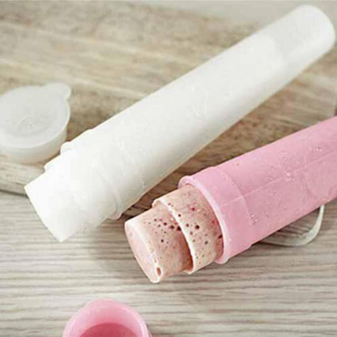 파미레 실리콘 아이스 폴라포 스틱 2종 세트, 오렌지, 그린, 1세트