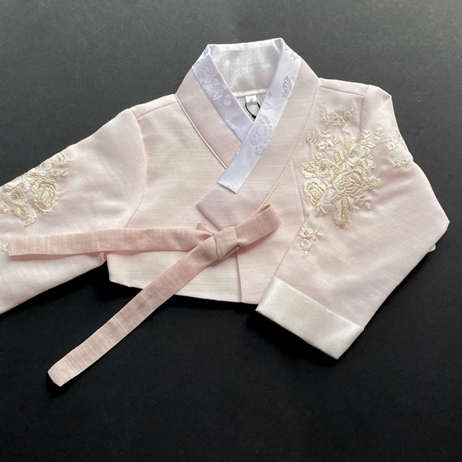 지수 저고리 한복 단품 (2.4-6호) 여아용 유아 어린이 전통 자수