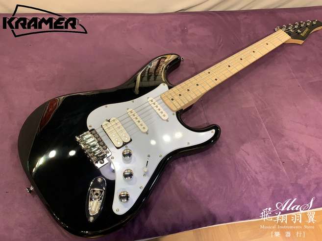 Kramer 電吉他 黑色, 黑白, 1個, VT211S