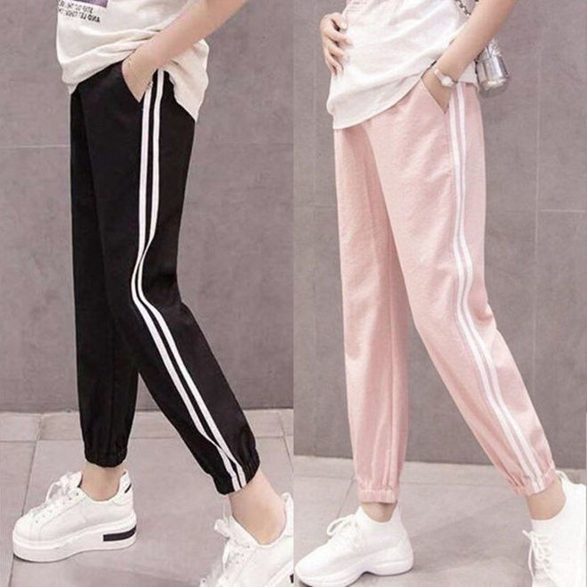 孕婦褲子春夏季長褲外穿孕婦打底褲寬鬆休閒托腹褲孕婦裝春秋 孕婦長褲 大尺碼孕婦裝 托腹褲