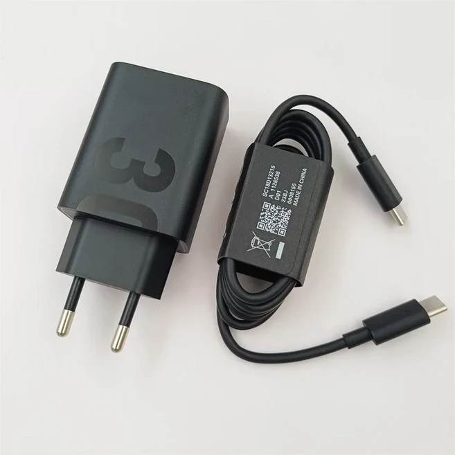 레노버 30W 고속 충전기 EU 벽면 전원 어댑터 USB PD 타입 C 케이블 Z6 Pro 샤오신 패드 프로 2022 탭 M9 K, 01 EU add cable, 01 China Mainland, 01 Black