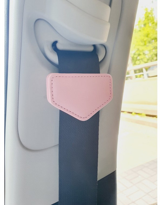 밀튼 안전벨트 클립 안전벨트 스토퍼 임산부 카시트 안전벨트, 오각형타입 핑크, 1개